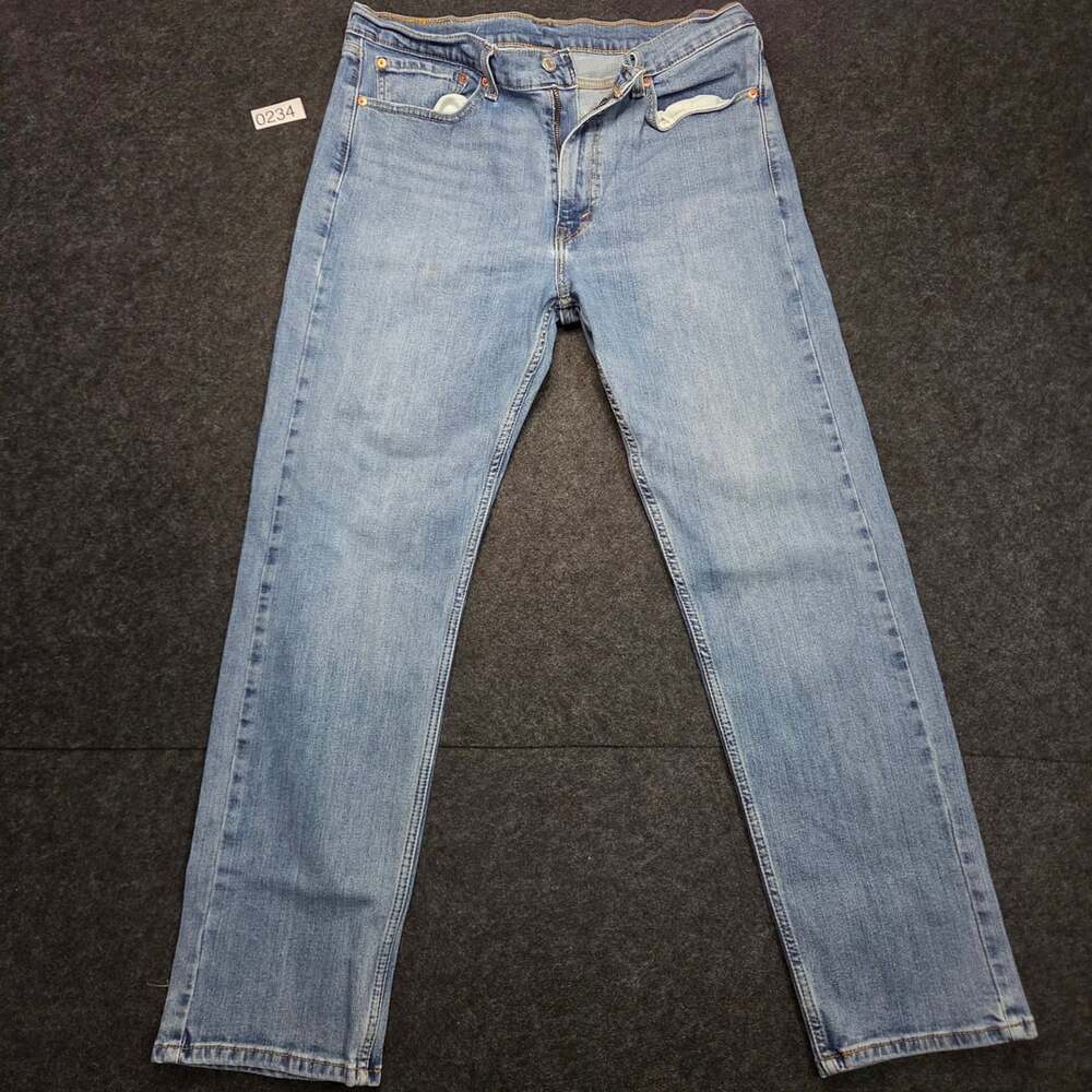 Levi's 505 Regular Fit Jeans Mens 36x32 Medium Wash Straight Leg Denim